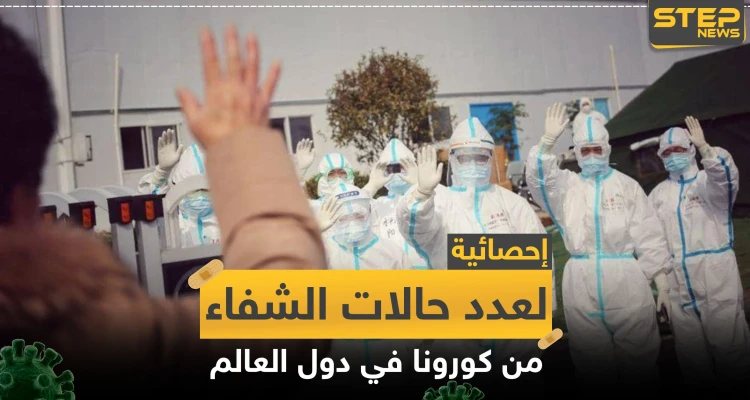 إحصائية لأعداد حالات الشفاء من كورونا في دول العالم لليوم
