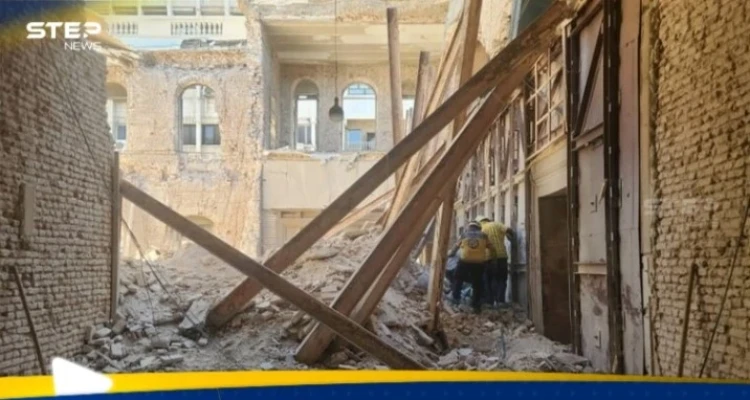 انهيار في مبنى يتبع لوزارة الداخلية السورية يخلف إصابات