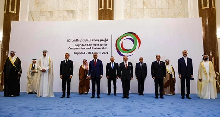 اتفاق واضح بكلمات 4 رؤساء على فكرة واحدة خلال مؤتمر بغداد