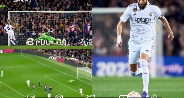 بنزيما يهز شباك شتيغن بهاتريك ويمنح ريال مدريد التأهل