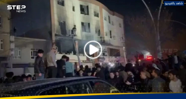 شاهد|| حريق كبير يلتهم مبنىً سكنياً جامعياً شمال العراق.. وسقوط عشرات الضحايا