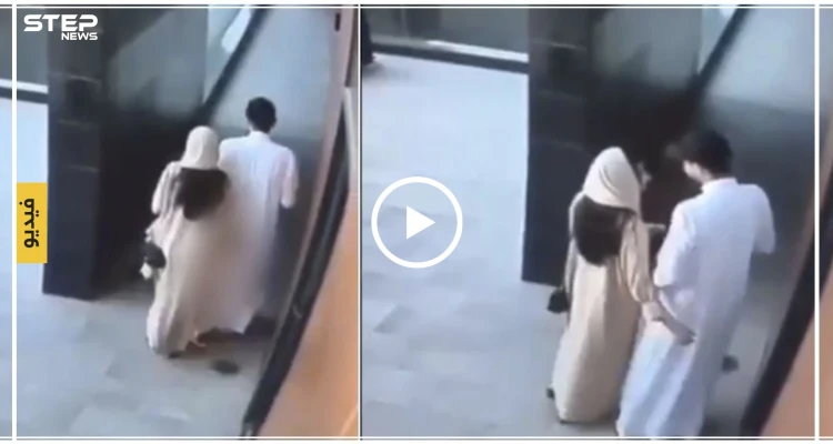 شاهد بالفيديو || فتاة خليجية تتحرش بشاب في أحد الأماكن العامة