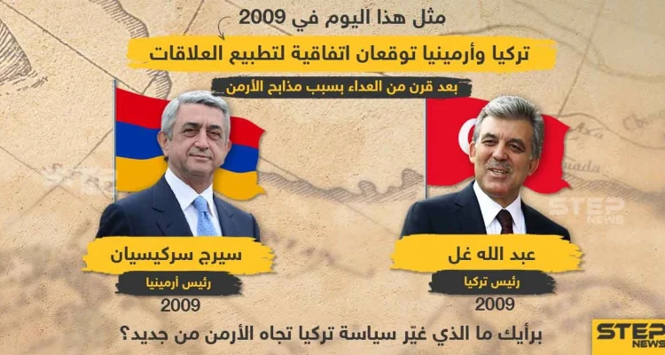 في مثل هذا اليوم من عام 2009 تركيا وأرمينيا وقعتا اتفاقية لتطبيع العلاقات