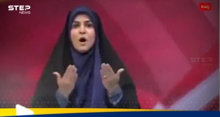 شاهد|| مذيعة تهرب أثناء بث مباشر بعد قصف إسرائيل للتلفزيون الإيراني