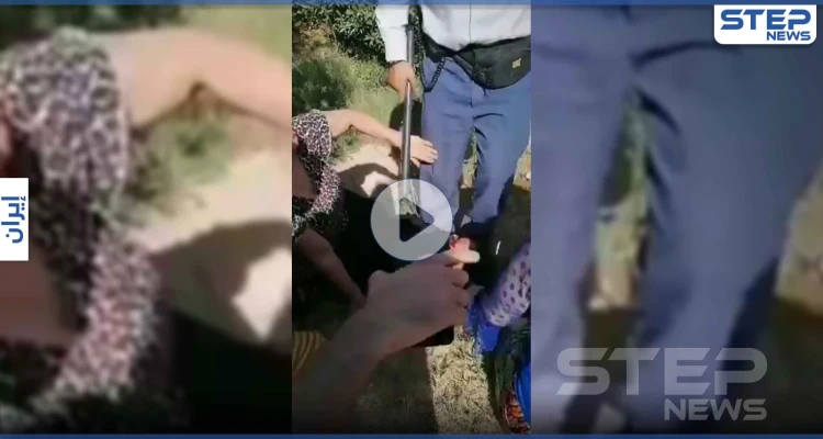 بالفيديو|| امرأة إيرانية مخضبة بدمائها بعد الاعتداء عليها من عائلة مسؤول إيراني حملت منه