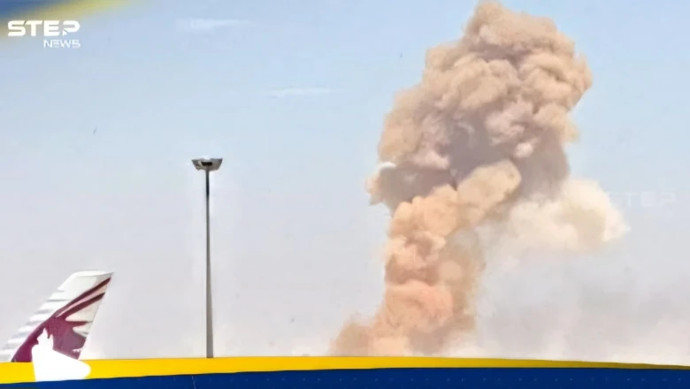 انفجار ضخم قرب مطار دمشق الدول...