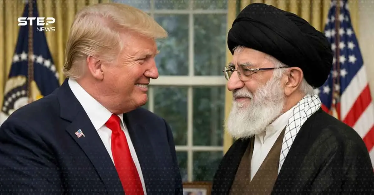 صورة تعبيرية بـ AI تجمع خامنئي بترامب