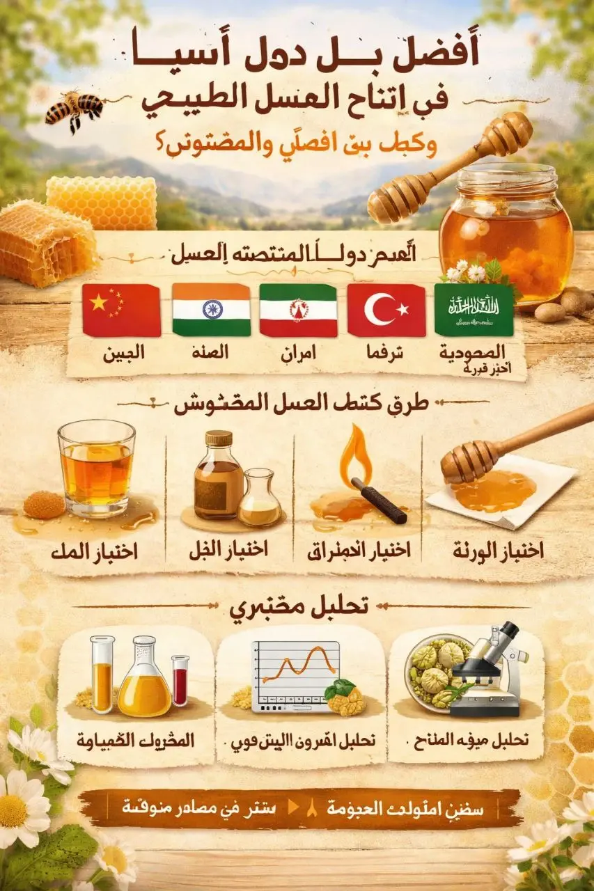 ذهب الطبيعة في آسيا.. أسرار العسل الأصلي بين الجودة والغش