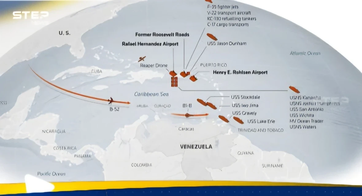 صور الأقمار الصناعية تكشف عن تحرك أمريكي في الكاريبي