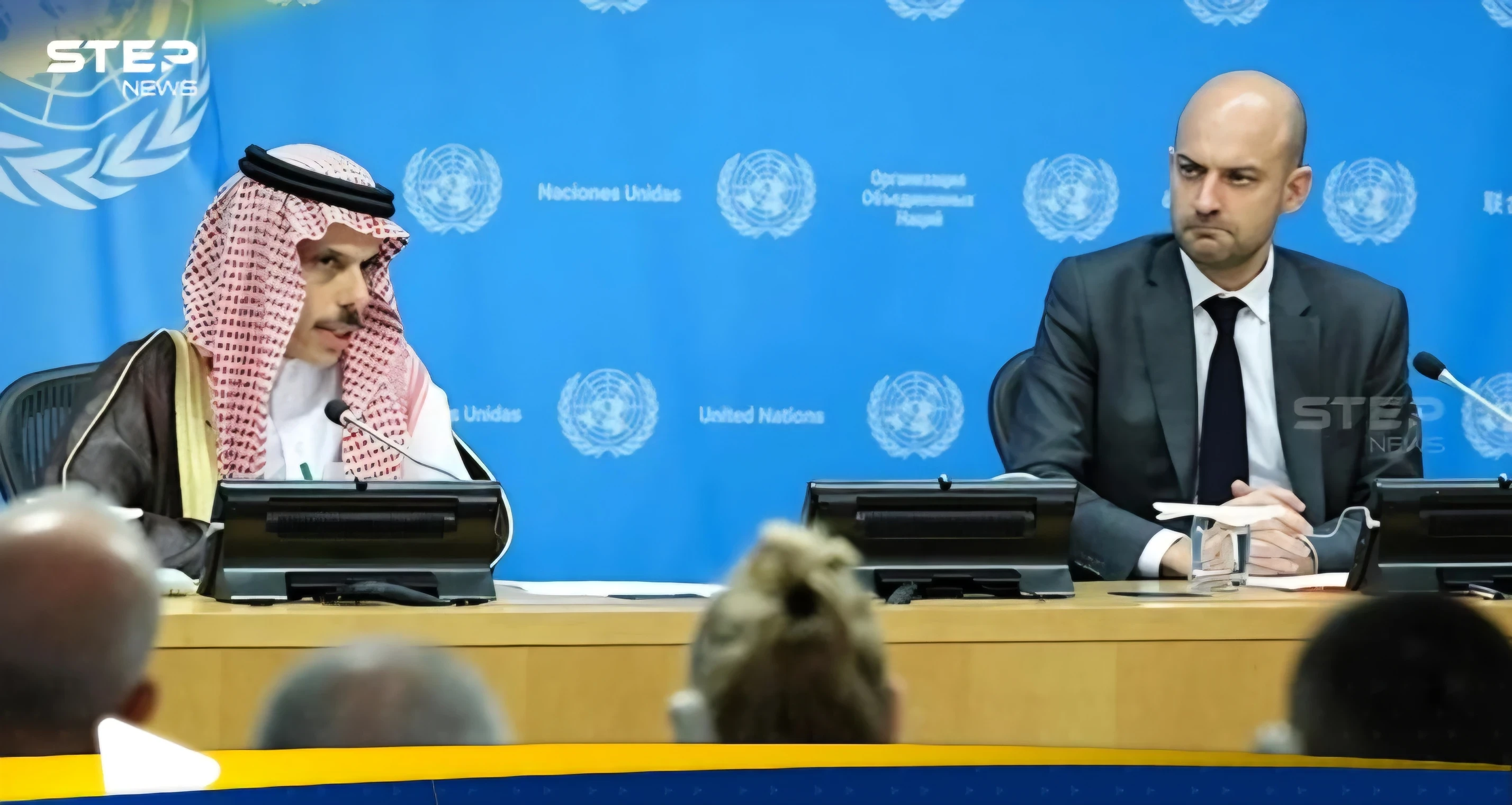 المشاركون في مؤتمر حل الدولتين يصدرون مسودة بيانهم الختامي