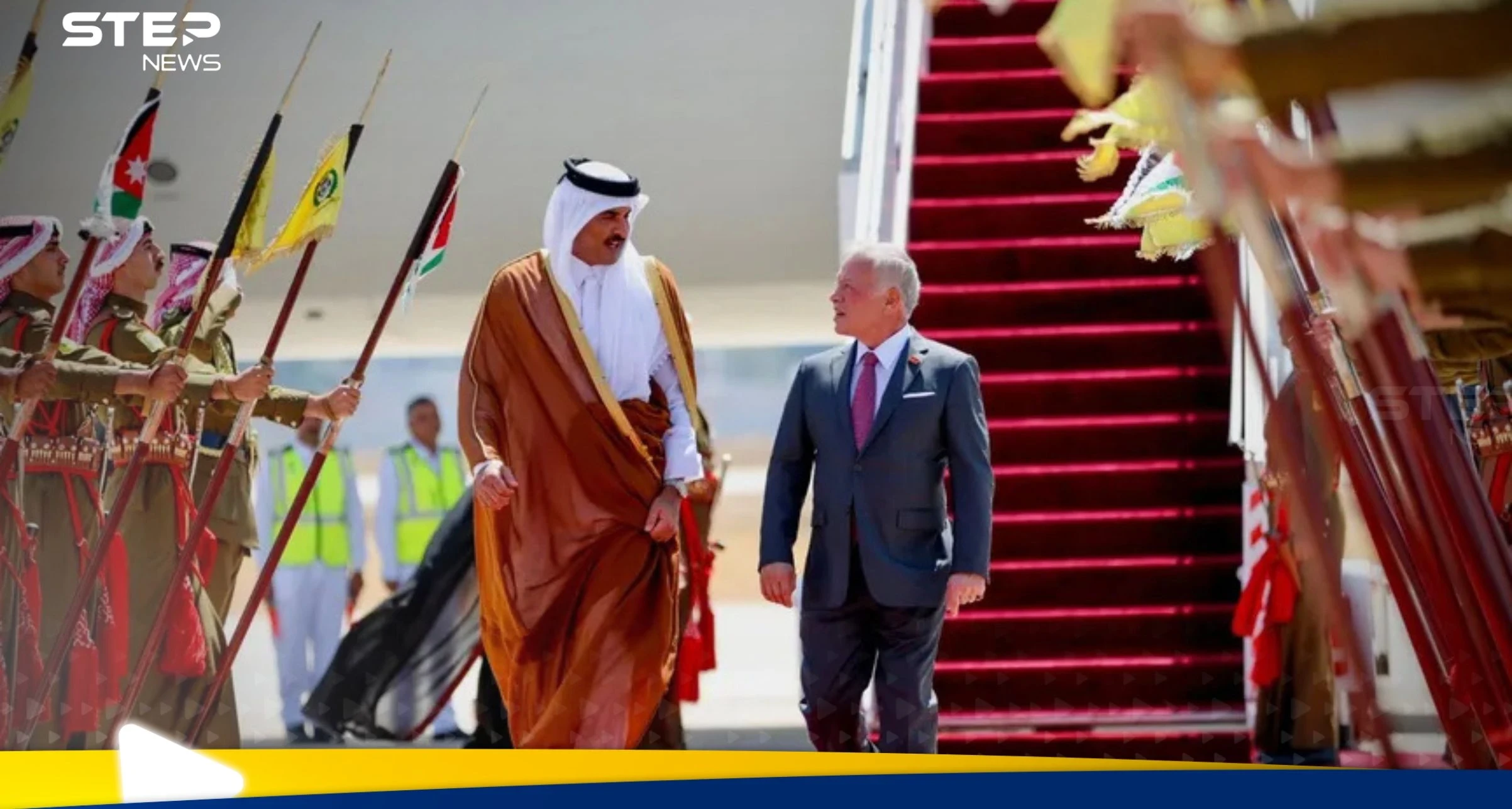 من عمان.. أمير قطر وملك الأردن يؤكدان على دعم الشعب الفلسطيني