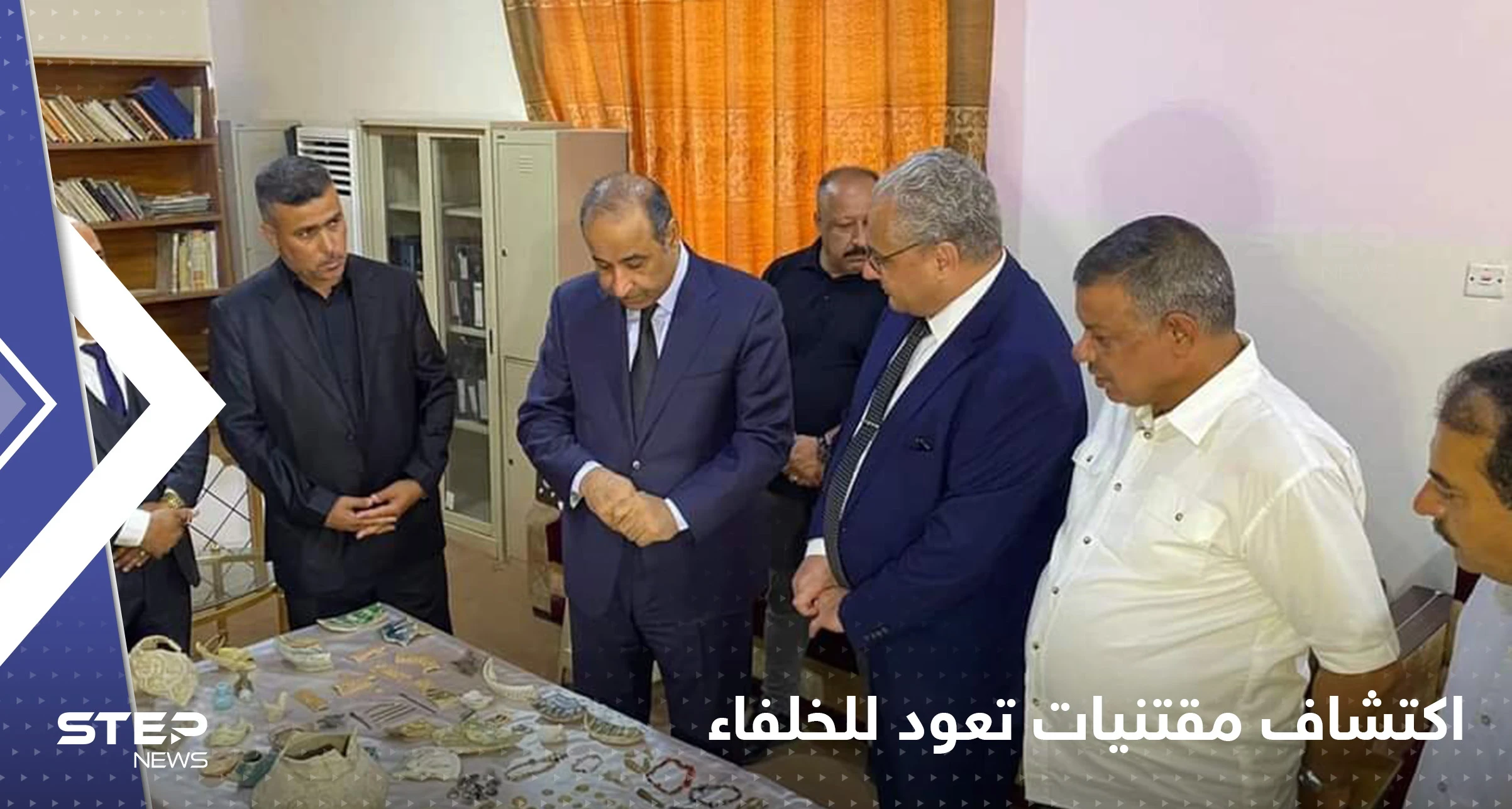 شاهد|| اكتشاف كنز أثري نادر في العراق يضم مقتنيات ثمينة لخلفاء عباسيين