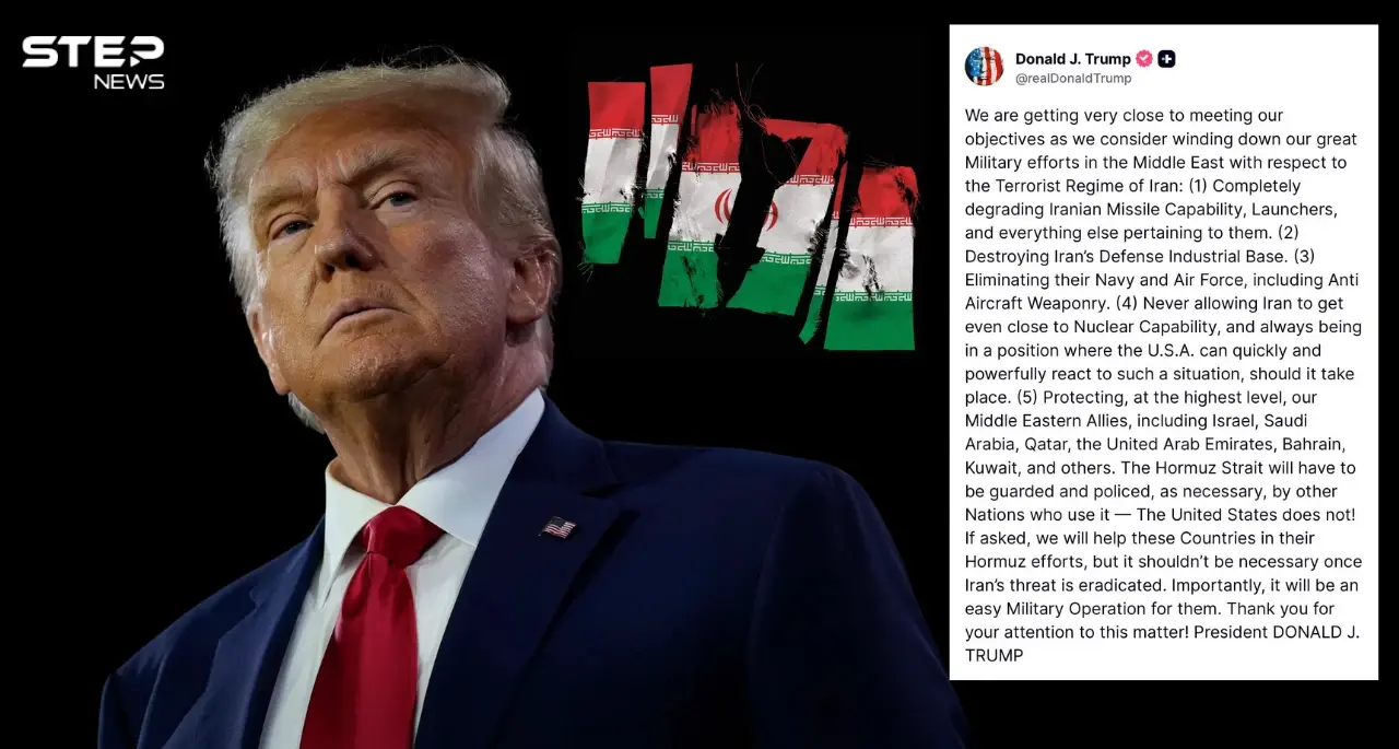 ترامب: أنهينا إيران عسكريًا… والباقي على حلفائنا: هرمز