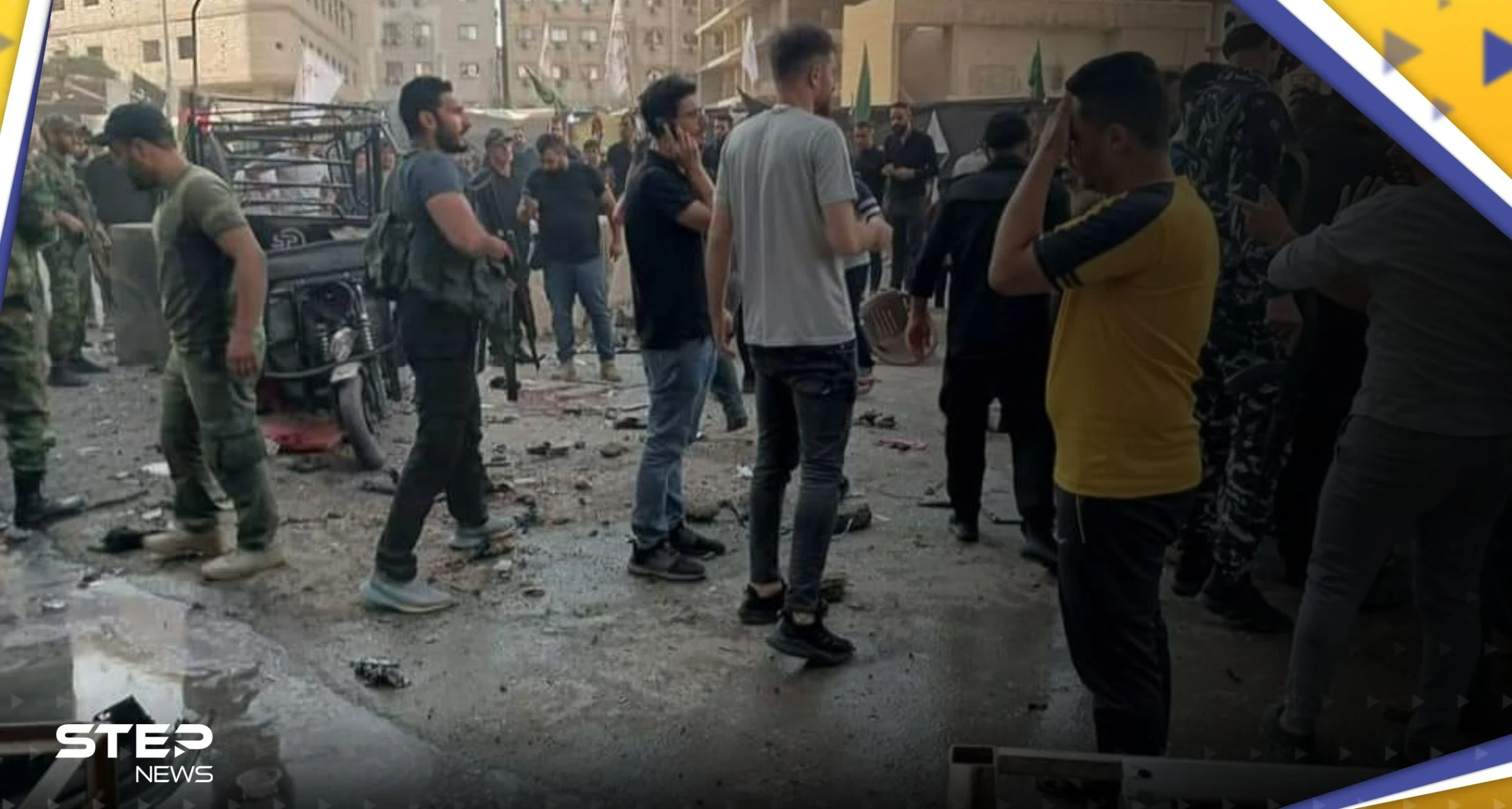 بالصور || قتيل وإصابات بتفجير وسط منطقة السيدة زينب بريف دمشق