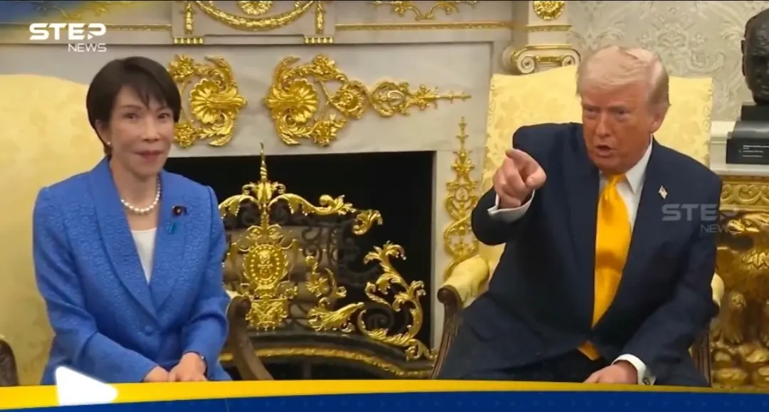 بالفيديو.. رد صادم من ترامب على سؤال لصحفي ياباني بحضور رئيسة وزراء اليابان
