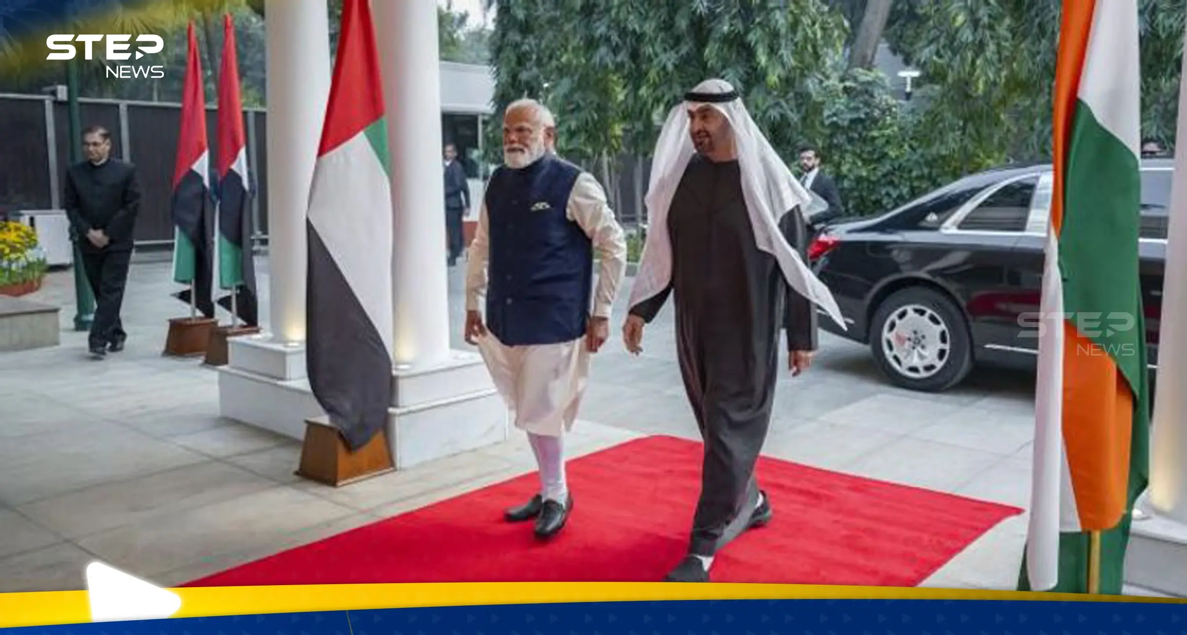 رئيسا الإمارات والهند