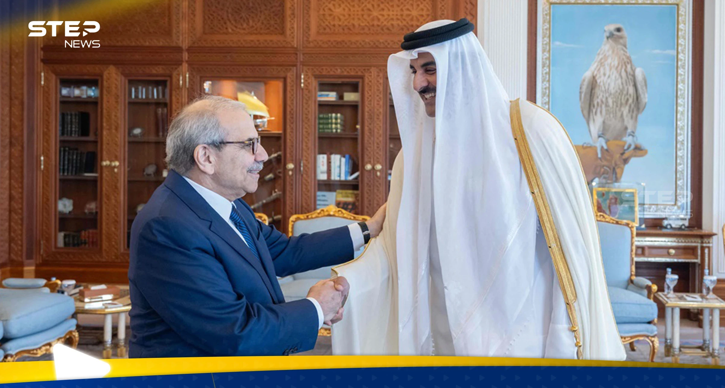 أمير قطر ورئيس وزراء لبنان