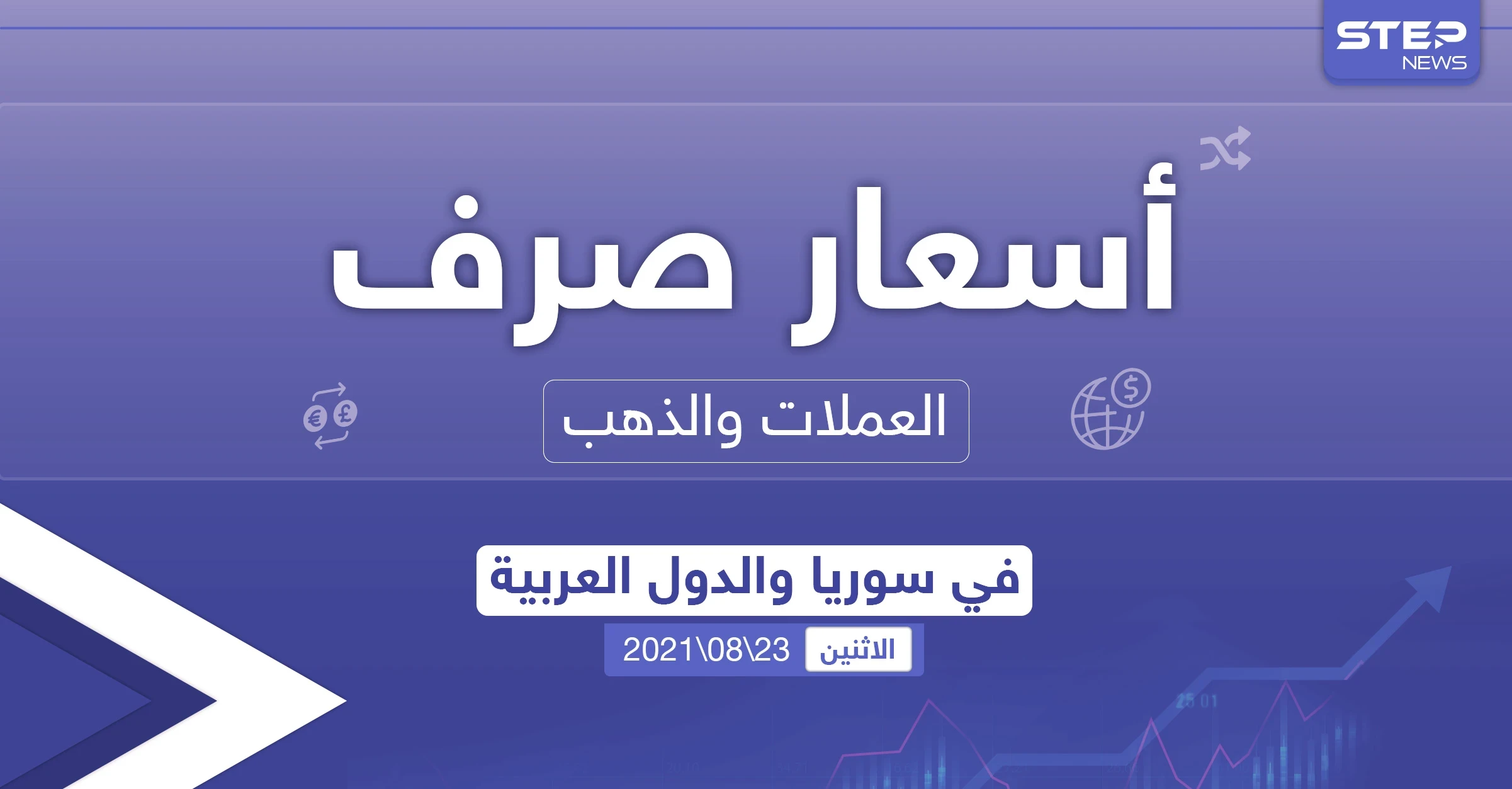 أسعار الذهب والعملات للدول العربية وتركيا اليوم الاثنين الموافق 23 آب 2021