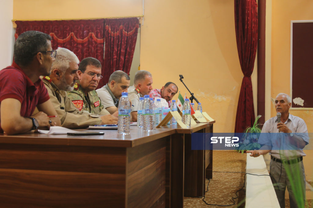 اجتماع لوجهاء وفعاليات مع رؤساء مؤسسات في المدينة الباب بريف حلب 3