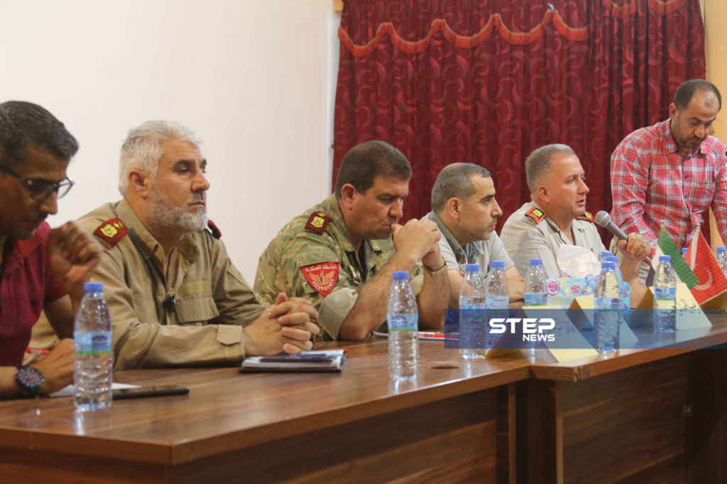 اجتماع لوجهاء وفعاليات مع رؤساء مؤسسات في المدينة الباب بريف حلب 5