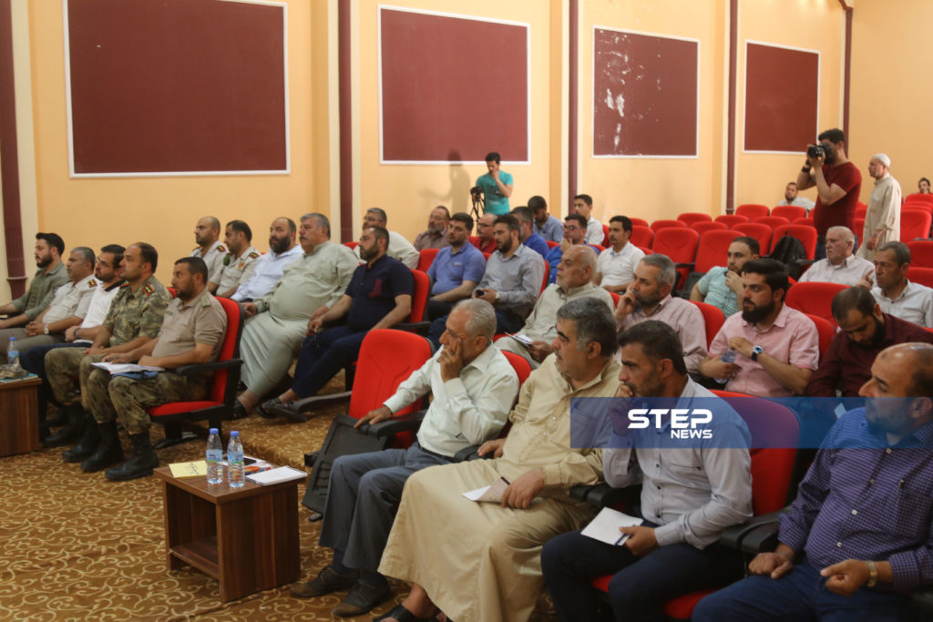 اجتماع لوجهاء وفعاليات مع رؤساء مؤسسات في المدينة الباب بريف حلب 6