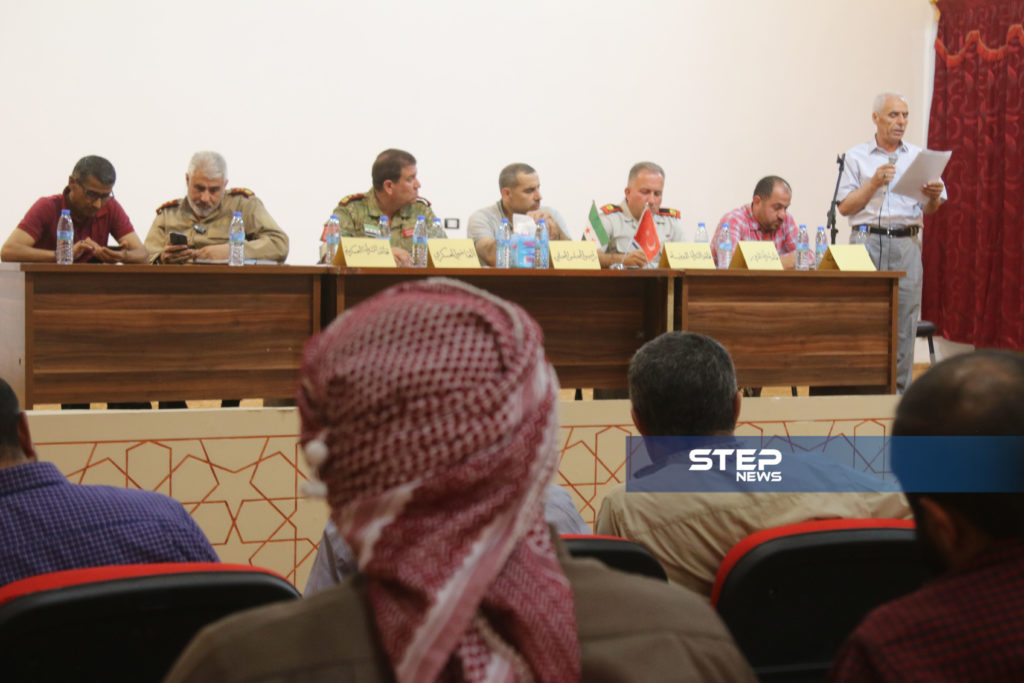 اجتماع لوجهاء وفعاليات مع رؤساء مؤسسات في المدينة الباب بريف حلب 7