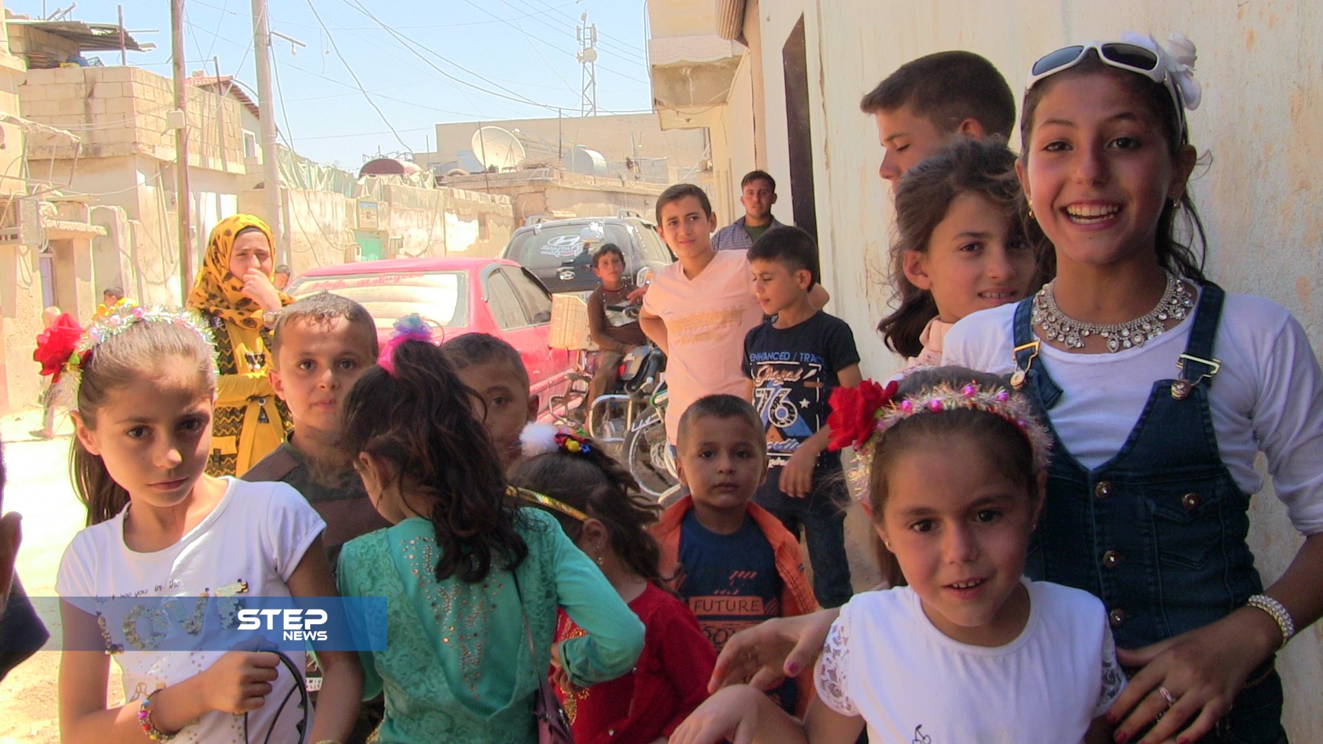 شاهد بالصور: بعض مظاهر الفرح عند الأطفال بعيد الأضحى في بلدة الجينة غرب حلب