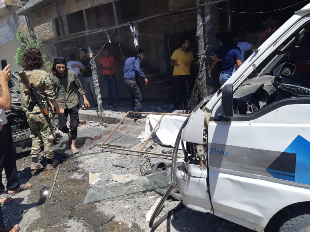 انفجار دراجة نارية مفخخة بمدينة إعزاز شمال حلب ووقوع قتلى وجرحى