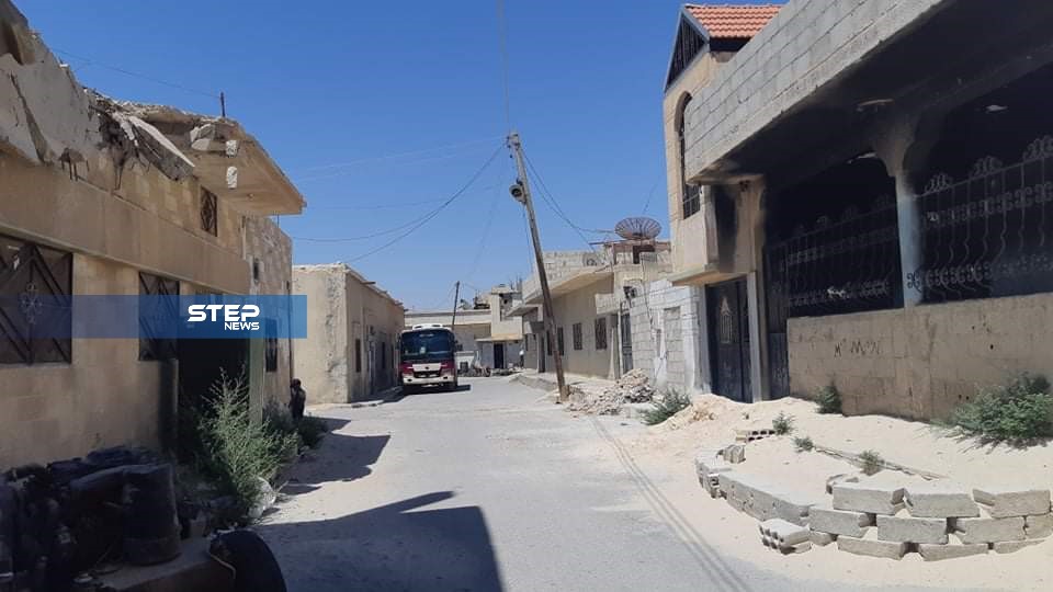 جولة لعدسة ستيب ترصد مدينة القريتين شرق حمص الخاضعة لسيطرة القوات الروسية