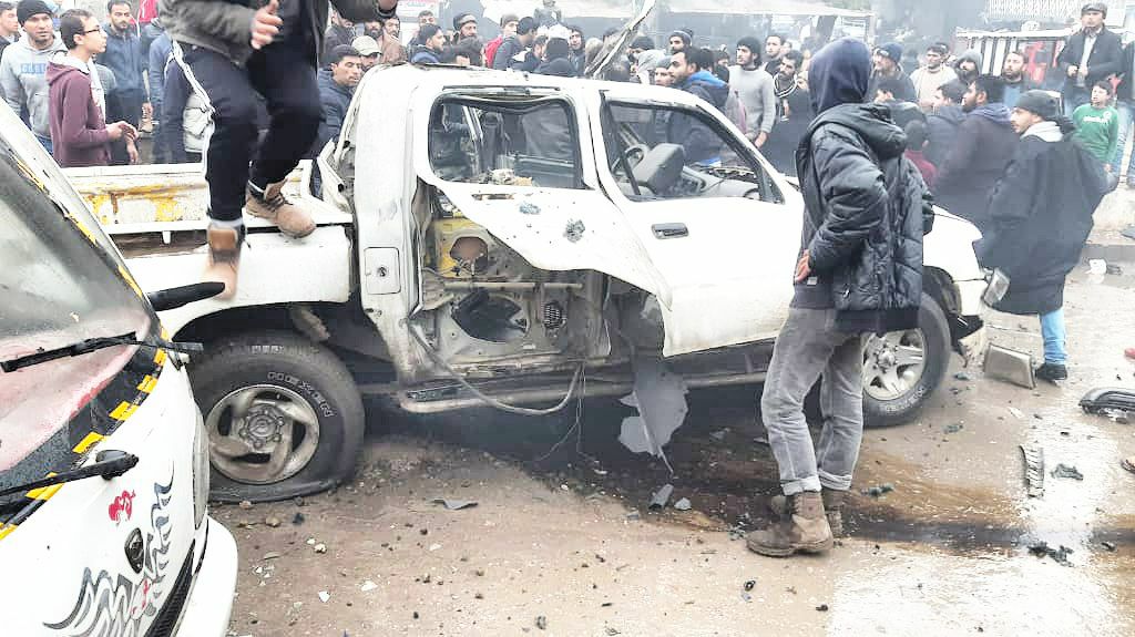 جرحى بتفجير عبوة ناسفة بمدينة جرابلس شمال شرقي حلب