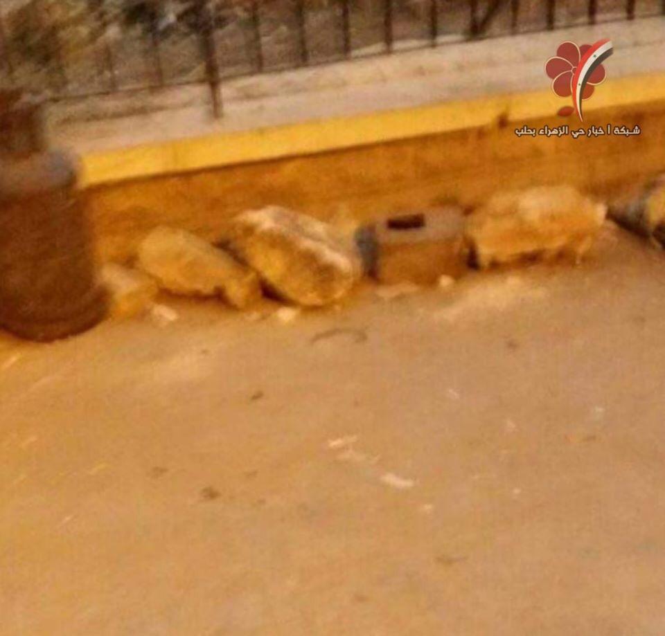 بالصور|| شبيحة حلب يؤجرون "الحجرة" بـ 1000 ليرة لحجز دور على طابور الغاز!!
