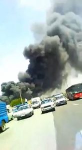 بالفيديو || انفجار جديد في منشأة للطاقة وسط إيران.. وحريق هائل في مصنع بمدينة تبريز
