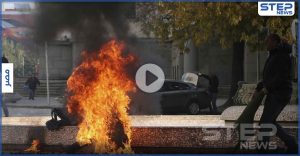 بالفيديو|| رجل مصري يشعل النار بنفسه في ميدان التحرير ببث مباشر