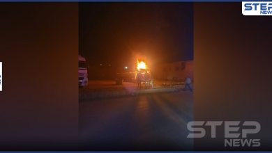 بالفيديو || انفجار سيارة شحن كبيرة في مدينة الباب بريف حلب الشرقي