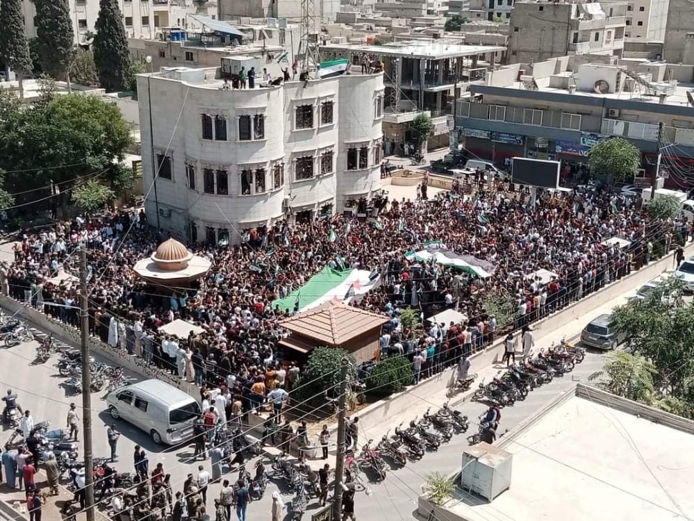 مظاهرات حاشدة في الشمال السوري