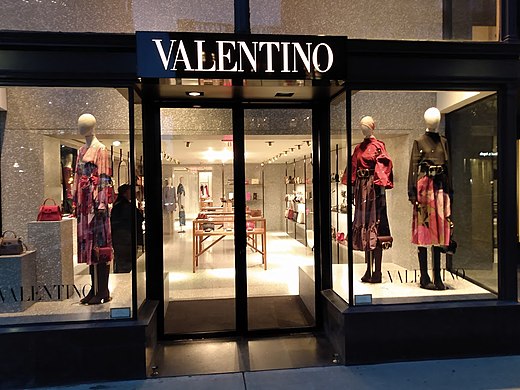 Valentino in the Back Bay Newbury Street Boston