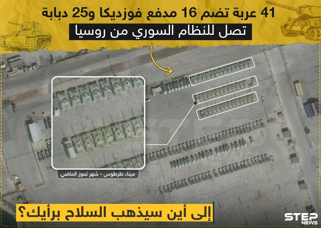 الأسد يتسلم دفعة أسلحة من روسيا .. أين سيذهب بها ؟